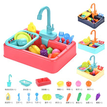 Load image into Gallery viewer, Kids Kitchen Toys Pretend Simulation Electric Dishwasher
