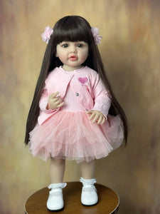 Baby Lifelike Girl Doll Full Soft Silicone Body Princess