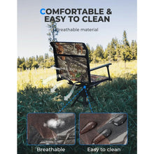 Load image into Gallery viewer, 360 Degree Silent Swivel Blind Hunting Chair, Camo Height Adjustable Quick Folding Portable Comfortable Hunting Fishing Chair
