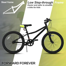 Load image into Gallery viewer, Kids Mountain Bike, for Boys 20 Inch Girls, with Dual Handbrakes and Kickstand,on Children's Day Single Speed Bicycles
