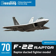 Load image into Gallery viewer, Freewing Flying Wing Model 70mm F-22 Raptor American "Raptor" Channel Fifth Generation Fighter Model Aircraft Toy Model
