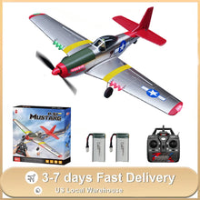 Load image into Gallery viewer, P51 Mustang Fighter Jet BM26 4CH Power Remote Control Aircraft Model Fixed Wing plane 2.4G Electric Foam Glider With 2 Batteries
