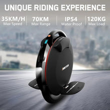 Load image into Gallery viewer, Original INMOTION V8S Electric Unicycle 72V 728Wh Battery 1000W Motor 35km/h Speed 70KM Range Smart EUC Balance E-wheel
