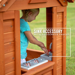 Modern  Discovery Timberlake Cedar Wooden Playhouse