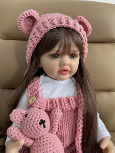 Realistic Full Silicone Baby Bebe Newborn Girl Doll Princess