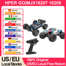 Load image into Gallery viewer, MJX16207 16208 1/16 RC Car 70KM/h Brushless HYPER GO 2.4G 4WD Racing Car Off-Road Remote Control RC Truck Hobby Toy
