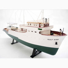 Load image into Gallery viewer, RC SailBoat Model 1/100 Assembly Kit Tuna Boat Tugboat Kit with Brush Motor
