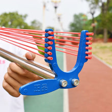 Load image into Gallery viewer, Hunting Slingshot Stainless Steel Professional Powerful Slingshot with 12 Strands of Rubber Band Outdoor Shooting Sling Shot New
