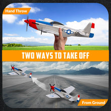 Load image into Gallery viewer, VOLANTEXRC RC Plane, 3-CH P-51D Mustang RC Airplanes for Kid and Adults, Easy to Fly, Suitable for Beginners to Outdoors
