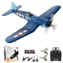 Load image into Gallery viewer, Volantexrc Brushless 500mm F4U Corsair RC Planes for Adults,Upgraded 4-CH RTF RC Plane,One-Key Aerobatic,Ideal for Outdoors Gift
