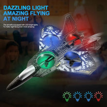 Load image into Gallery viewer, L0712 RC Plane 2.4G Remote Control Aircraft Gravity Sensing Helicopter Glider with Light EPP Foam Fighters for Boys Children
