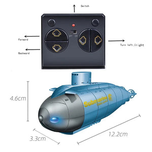 Simulation Mini RC Submarine Fish Tank Aquarium Toy for Kid