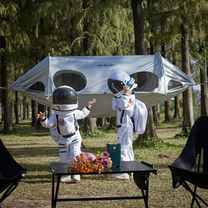 Portable Outdoor Space Capsule Mosquito Net Hammocks Anti-Rollover Double Travel Camping Sleeping Hanging Hammock Swing Tent