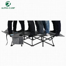 Load image into Gallery viewer, Folding Camping Bed Oversized Camping Cot Supports 600 Lbs Sleeping Bed Folding Steel Frame Portable With Carry Bag Westtune
