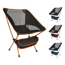 Load image into Gallery viewer, Outdoor Travel Ultralight Folding Chair Superhard High Load Outdoor Camping Chair Portable Beach Hiking Picnic Seat Fishing Tool
