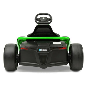 Drifting Go Kart Electric Ride on W/ 9 MPH Max Speed - Green，gift for Children