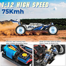 Load image into Gallery viewer, WLtoys 124017(V2) Fast RC Car, 1/12 Brushless RC Car with Independent ESC for Adults, 75km/h
