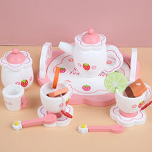 Load image into Gallery viewer, Baby&#39;s house toy simulation afternoon tea wooden teapot
