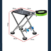 Load image into Gallery viewer, Portable Folding Ultra-light Stainless Steel Outdoor Camping Chairs, Four-Legged Telescopic Recliner, Adjustable Fishing Chair
