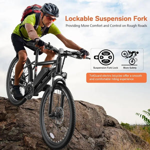 27.5" Electric Bike for Adults 500W Ebike 21.6MPH Adult Electric Bicycles Electric Mountain Bike