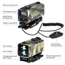 Load image into Gallery viewer, Outdoor real-time Ranging, Hunting And Shooting Display Mini Laser Automatic Rangefinder LRF Rangefinder 1200m LE032
