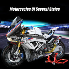 Load image into Gallery viewer, City MOC Technical RC Expert Motorcycle Building Blocks With LED Light
