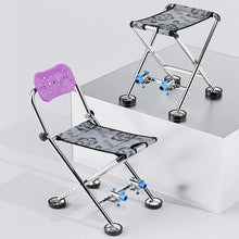 Load image into Gallery viewer, Portable Folding Ultra-light Stainless Steel Outdoor Camping Chairs, Four-Legged Telescopic Recliner, Adjustable Fishing Chair
