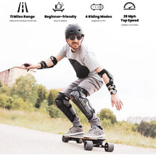 Load image into Gallery viewer, MEEPO V5 Electric Skateboard with Remote, Top Speed of 29 Mph, Smooth Braking, Easy Carry Handle Design,
