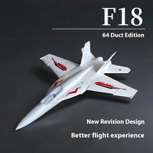 Load image into Gallery viewer, KEPAQI RC Plane 70cm Wingspan F18 64mm Ducted Remote-Controlled Fighter Epo Fixed Wing Diy Assembly Model Airplane Toy Gift
