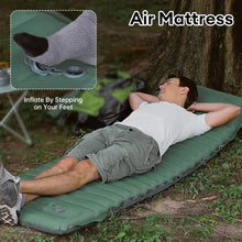 Load image into Gallery viewer, Inflatable Mattress with Pillow, Sleeping Pad, Splicing, Built-in Pump, Air Cushion, Ultralight, Thicken, Outdoor, Camping, Trav

