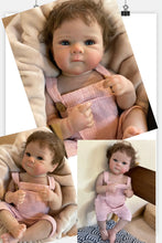 Load image into Gallery viewer, Full Body Vinyl Painted Skin Visible Veins Lifelike Newborn Baby Doll
