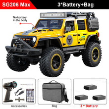 Load image into Gallery viewer, SG206 MAX 1/20 Full Scale RC Pickup Short Truck 4WD Remote Control Climbing Off-road Car SG206 PRO Toys for Kids Christmas Gifts

