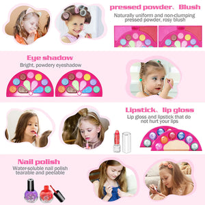 60 Pcs Little Girls Princess Toys  Cosmetic Beauty Makeup Set