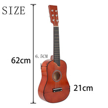 Load image into Gallery viewer, 25Inch Mini Small Guitar Basswood 6 Strings Acoustic Guitar with Pick Strings for Beginner Children Kids Gift
