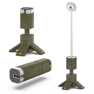 14000mAh Camping Lantern Rechargeable Telescopic Lighting Magnetic Stand with Speaker Portable Waterproof Outdoor LED Flashlight