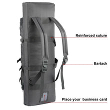 Load image into Gallery viewer, LQARMY 32 38 42 48 inch Tactical Double Rifle Case Molle Rifle Bag Sniper Airsoft Gun Case Backpack Hunting Gun Holster
