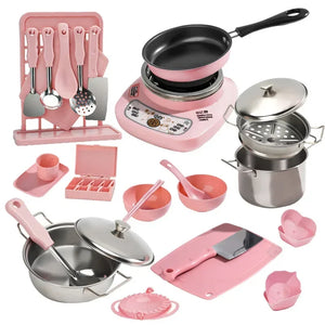 Can Cook Fun Mini Simulation Kitchen Playset Real Cooking