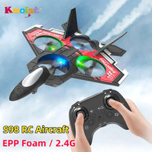 Load image into Gallery viewer, S98 2.4G Rc Epp Foam Aircraft Plane Stunt Roll Fighter Jet with Camera Altitude Hold Remote Control Toys for Kids New Year Gifts
