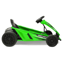 Load image into Gallery viewer, Drifting Go Kart Electric Ride on W/ 9 MPH Max Speed - Green，gift for Children
