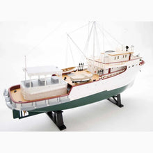 Load image into Gallery viewer, RC SailBoat Model 1/100 Assembly Kit Tuna Boat Tugboat Kit with Brush Motor
