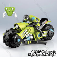 Load image into Gallery viewer, 1:10 RC Motorcycle 2.4G High Speed Remote Control Stunt Racing Drift Vehicle with Light Car Model Boys Game Toys Christmas Gifts
