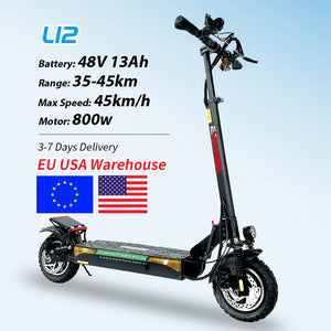 EMANBA L12 PRO Electric Scooter 10 Inch Off-Road Tires 800W Motor 45Km/h Max Speed 48V 150KG