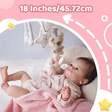 Load image into Gallery viewer, Vinyl Or Cloth Doll Lifelike Adorable Newborn Girl Best Christmas Gift for Kids
