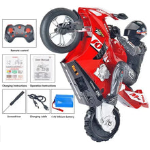 Load image into Gallery viewer, RC Stunt Motorcycle Car 1/6 High Speed Motorbike Model 2.4G Radio Control Car Remote Controlled Toy Drift Cars Toys For Boys Kid
