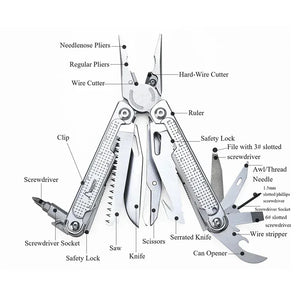 DOKOYU 20 in 1 7CR17 Multi Tools Pliers Set Gifts for Men Professional Multi-tool for DIY Outdoor Camping EDC Tools Swiss