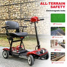 Load image into Gallery viewer, China Collapsible Seniors 4 wheel Handicapped Foldable Medical Scooter Stable Folding Elderly Mobility Scooter For Disabled
