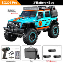 Load image into Gallery viewer, SG206 MAX 1/20 Full Scale RC Pickup Short Truck 4WD Remote Control Climbing Off-road Car SG206 PRO Toys for Kids Christmas Gifts
