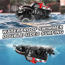 Load image into Gallery viewer, STEMTRON Amphibious Remote Control Car Toys for Boys 2.4 GHz 1:16 All Terrain Off-Road RC Car Waterproof RC Monster Truck
