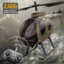Load image into Gallery viewer, MD500 Scale RC Helicopter 6-Axis Gyro Stabilized Easy One-Click Takeoff/Landing Remote Control Aircraft Model Toys for Boys Gift
