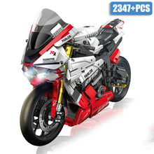 Load image into Gallery viewer, City MOC Technical RC Expert Motorcycle Building Blocks With LED Light
